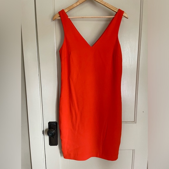 Lauren Ralph Lauren Bright Orange Shift Dress - Picture 4 of 10